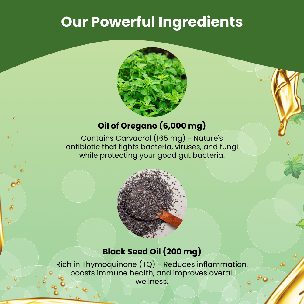 Oil of Oregano with Black Seed Oil