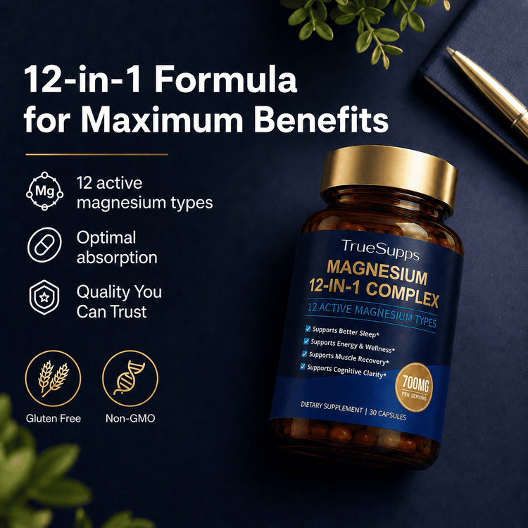 12-in-1 Magnesium Complex 700mg – Truesupps