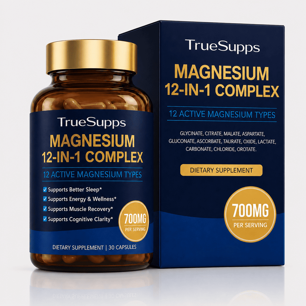 12-in-1 Magnesium Complex 700mg – Truesupps