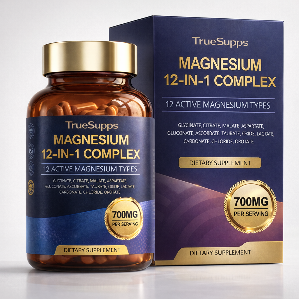 12-in-1 Magnesium Complex 700mg – Truesupps